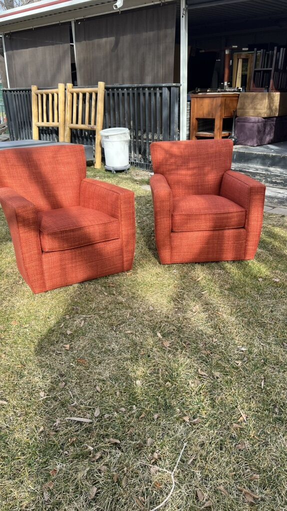 Great Condition Crate & Barrel Swivel Chairs