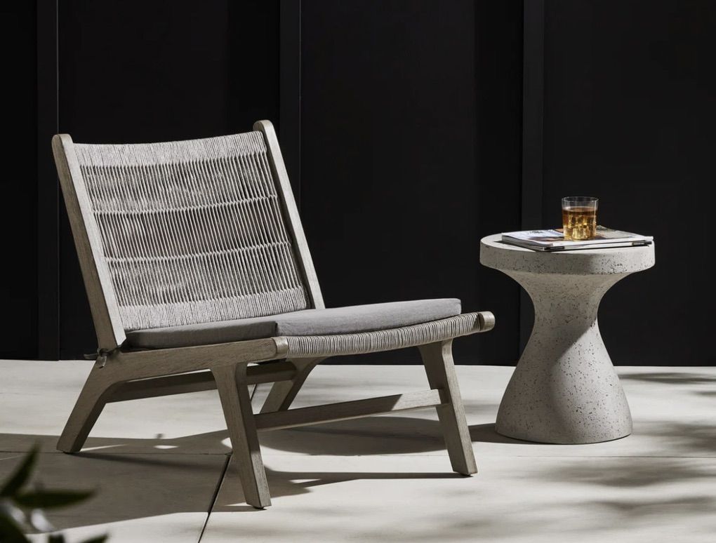 Four Hands Julian Outdoor Chair Weathered Grey