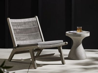 Four Hands Julian Outdoor Chair Weathered Grey