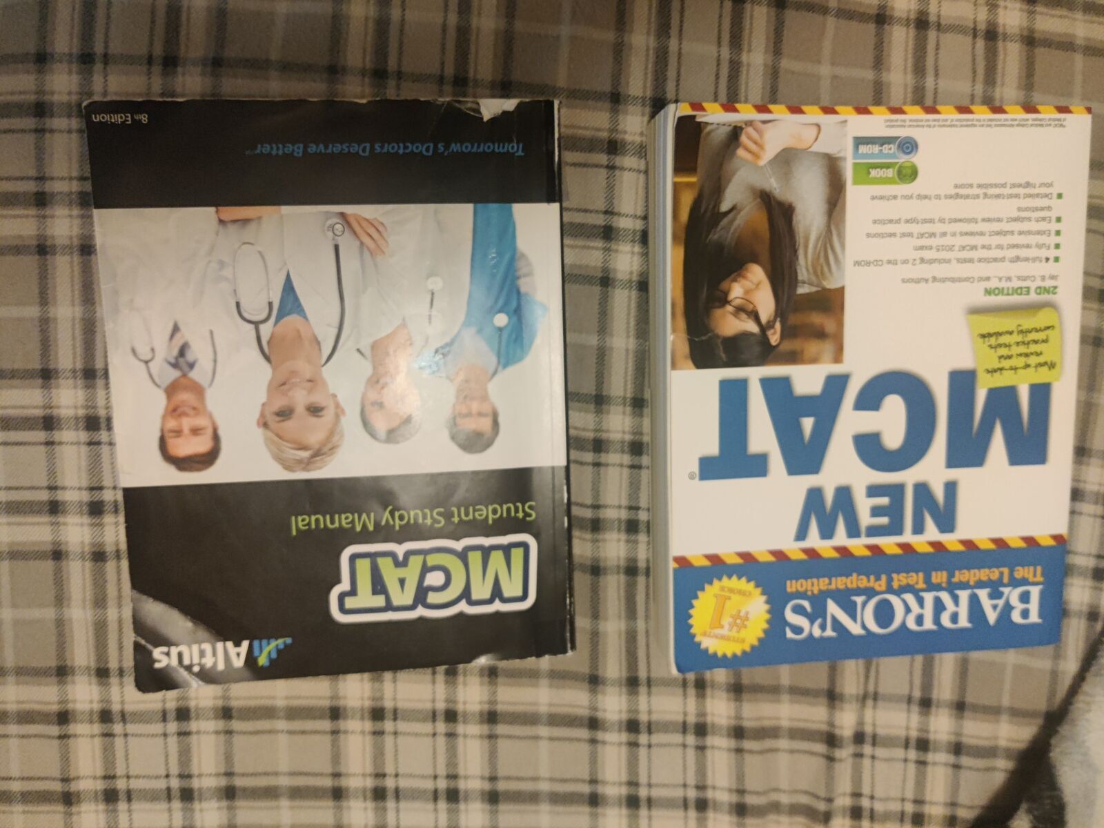 Lot of 2 MCAT student study manuals