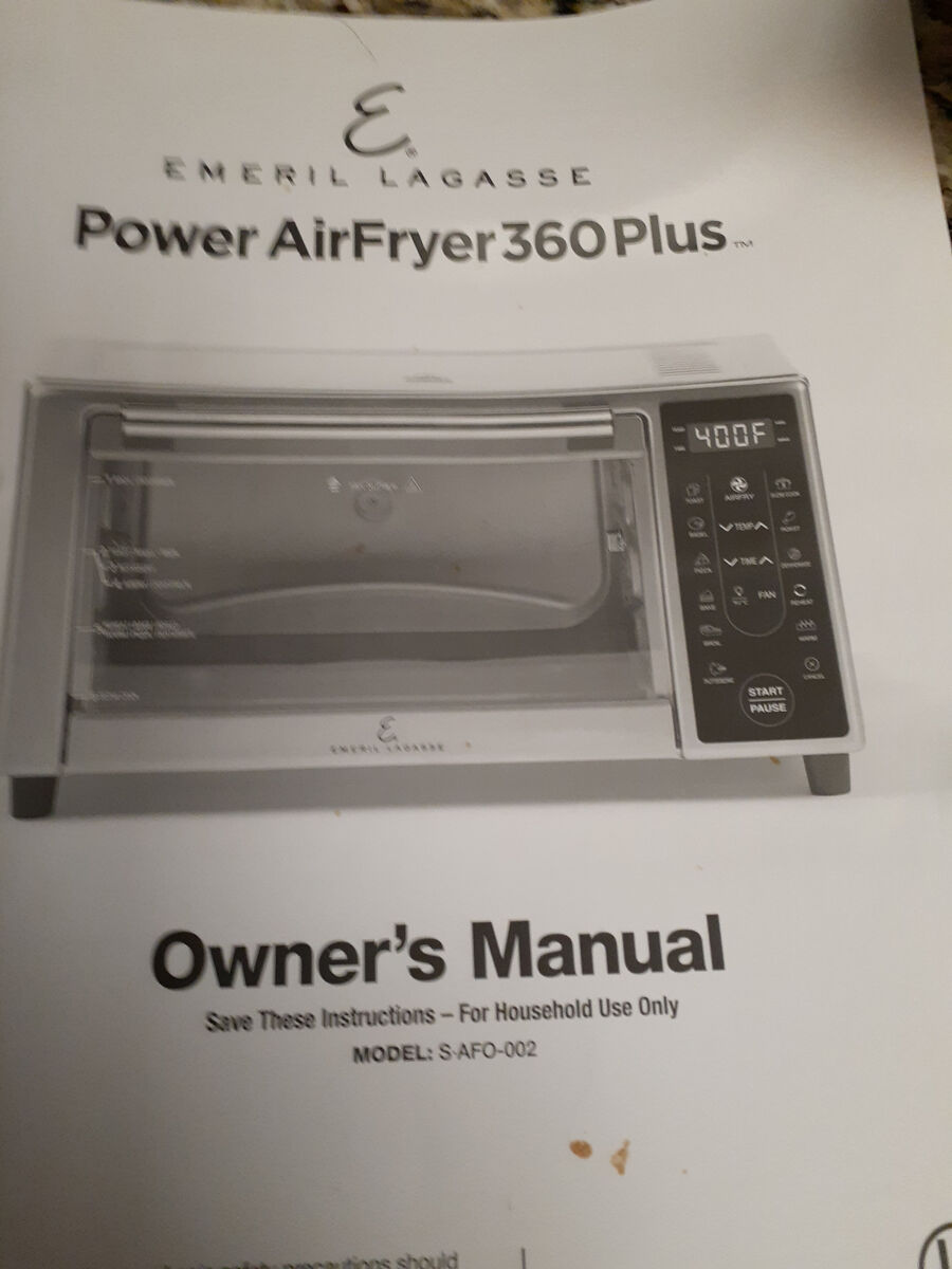 ;EMERIL LAGASSE' POWER AIRFRYER 360 PLUS'