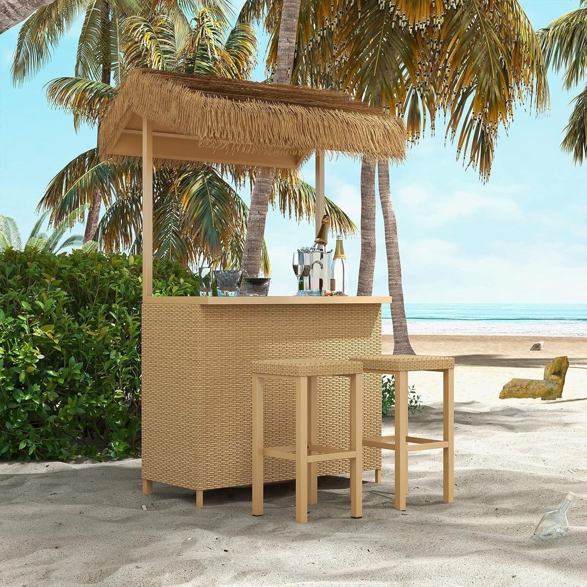Grand Patio Phuket 42in Ceramic Tiki Bar - 3PCS
