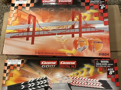 Carrera GO!!! Digital 143 Slot Car Track Accessories Bridge Set (61604) & Jump Set (61641)