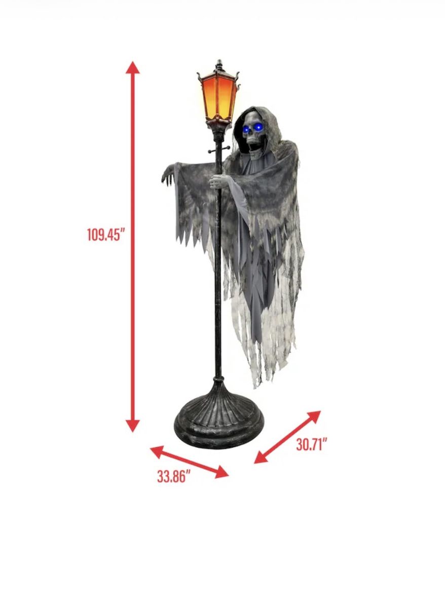 NEW 9’ Animated Gaslight Ghoul Halloween Animatronic - Sold Out