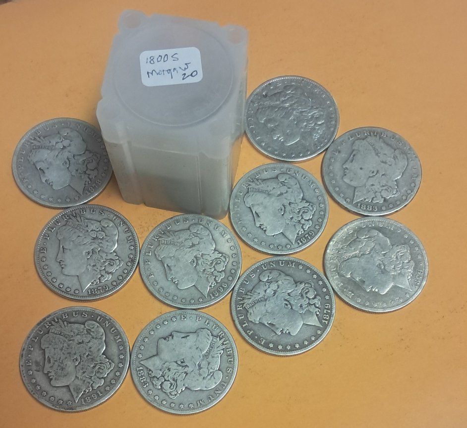 20 Morgan Silver Dollars