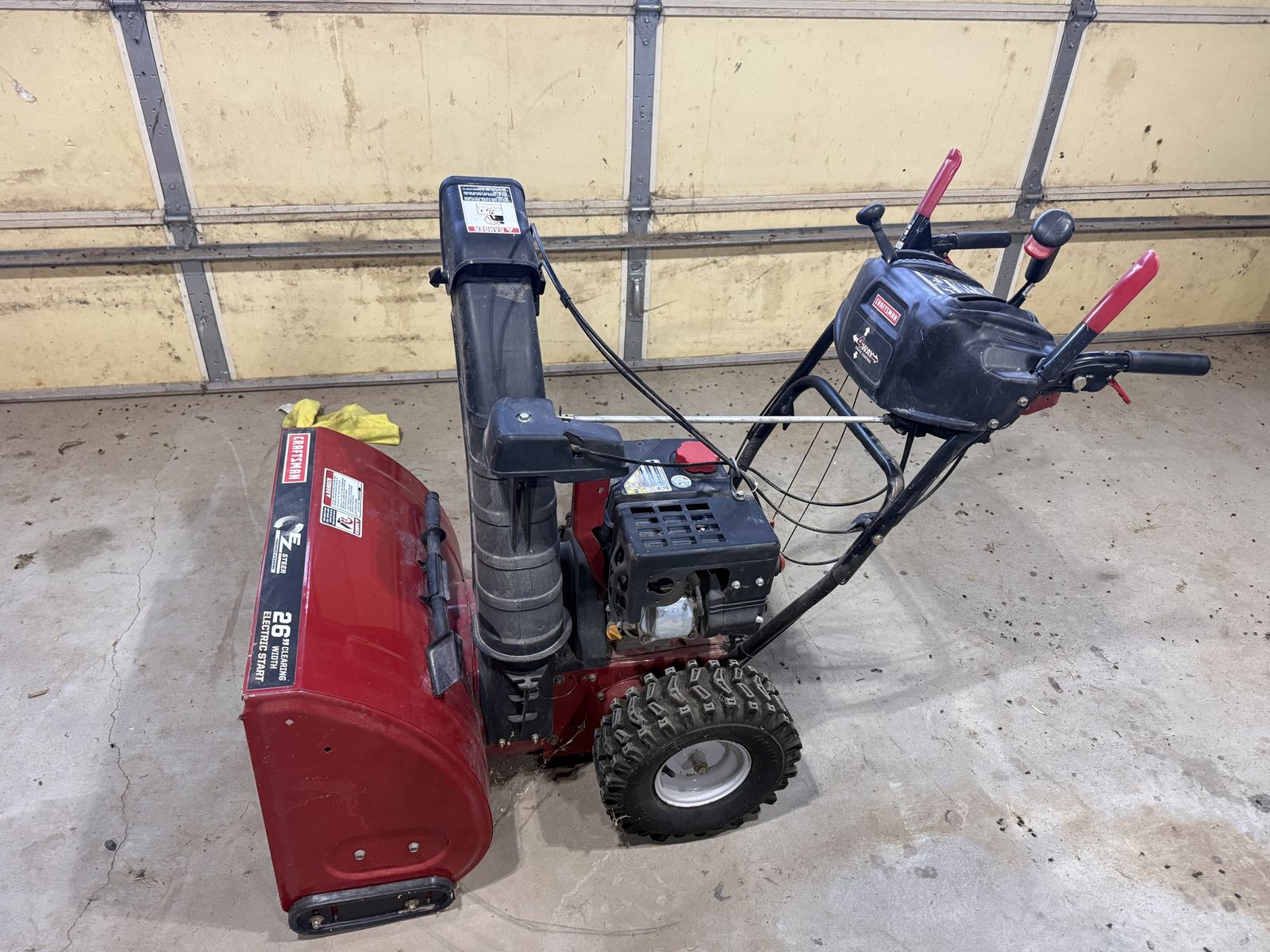 26” snow blower