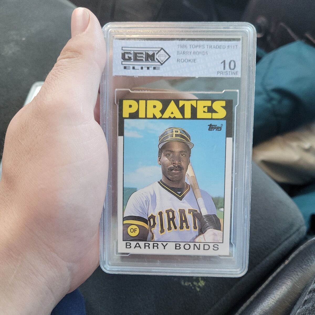 Barry bonds 1986 #11t  baseball card