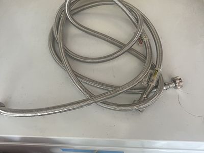 Washer water connections/hoses, 6 feet