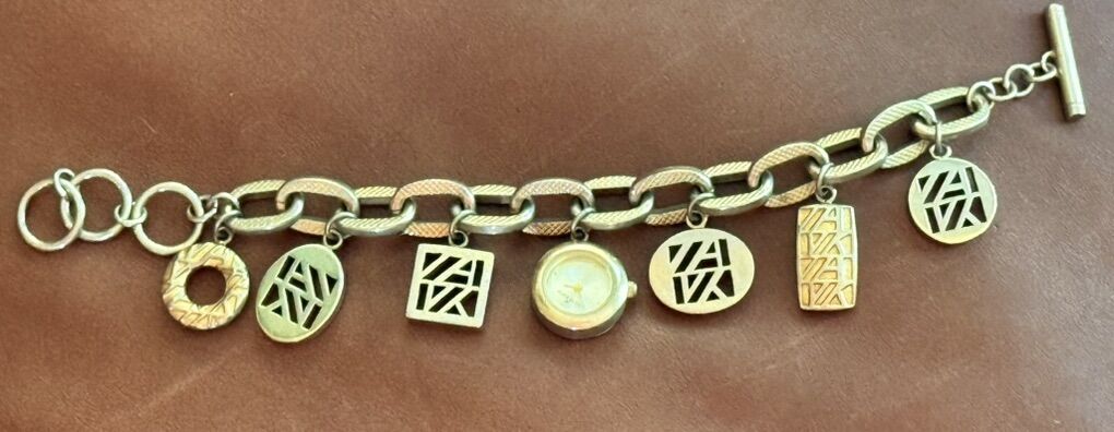 Anne Klein charm watch bracelet Christmas