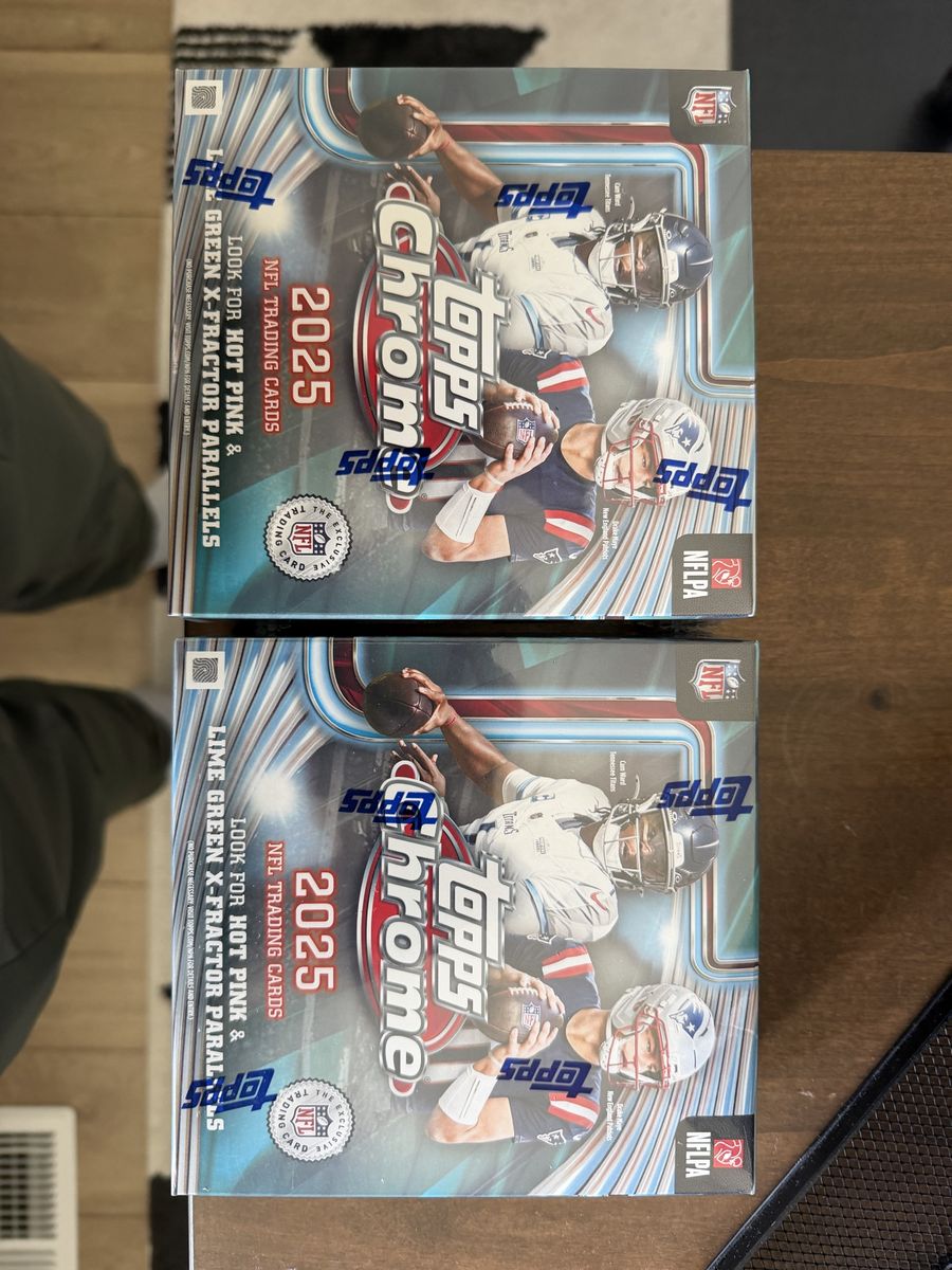 2025 Topps Chrome NFL Mega Boxes