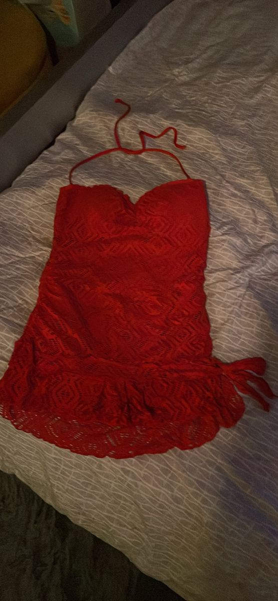 Women’s red swimsuit