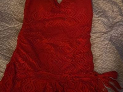 Women’s red swimsuit