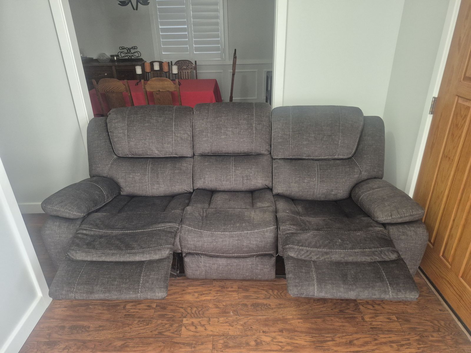 Recliner Couch, purchased in Dec 2024 for ~900.00; never used, like new