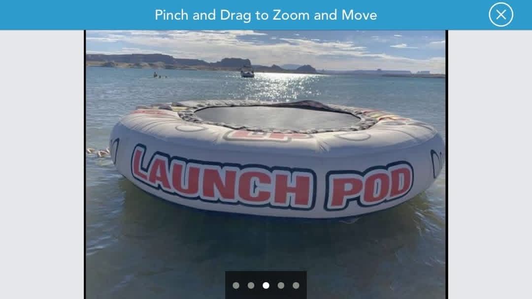 Launch pad trampoline 