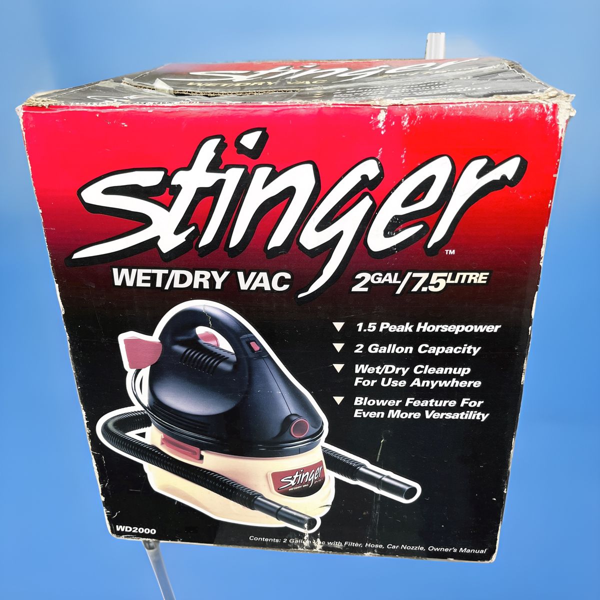 Stinger WD2000 2-Gallon 1.5 HP Wet/Dry Vac with Blower Feature
