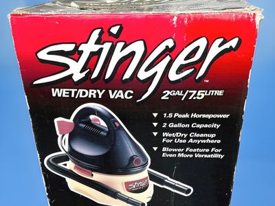 Stinger WD2000 2-Gallon 1.5 HP Wet/Dry Vac with Blower Feature