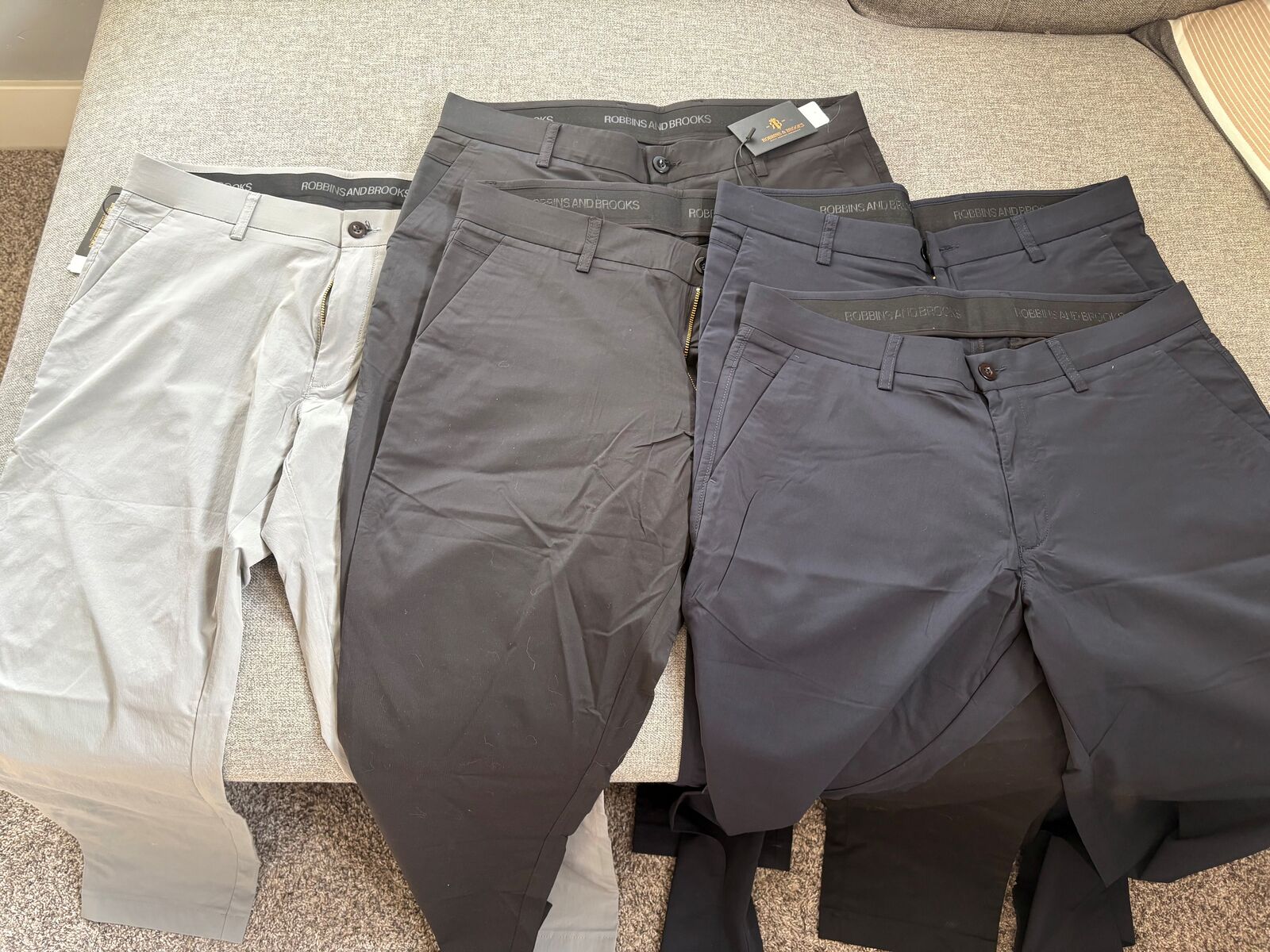 5 Dress Pants, Flexible, 34" Waist, 31" Inseam