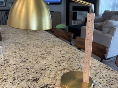 Adjustable Gold Desk Lamp with Swing Arm - Modern Tabletop Lighting