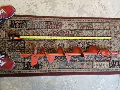 Earth auger bit 3ft by 6in