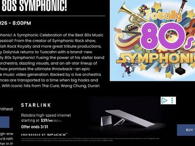 Tuacahn Totally 80s Symphonic March 19th