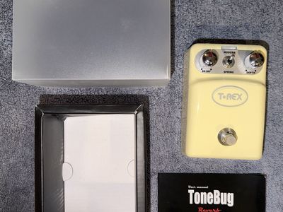 T-Rex ToneBug Reverb Guitar Effects Pedal with Original Box and Manual