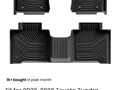 2022-2026 Toyota Tundra Custom Floor Mats