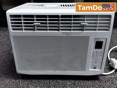 GE 5000 BTU Window Air Conditioner Unit 115V Fits 150 Sq Ft Room 11.0 CEER R32