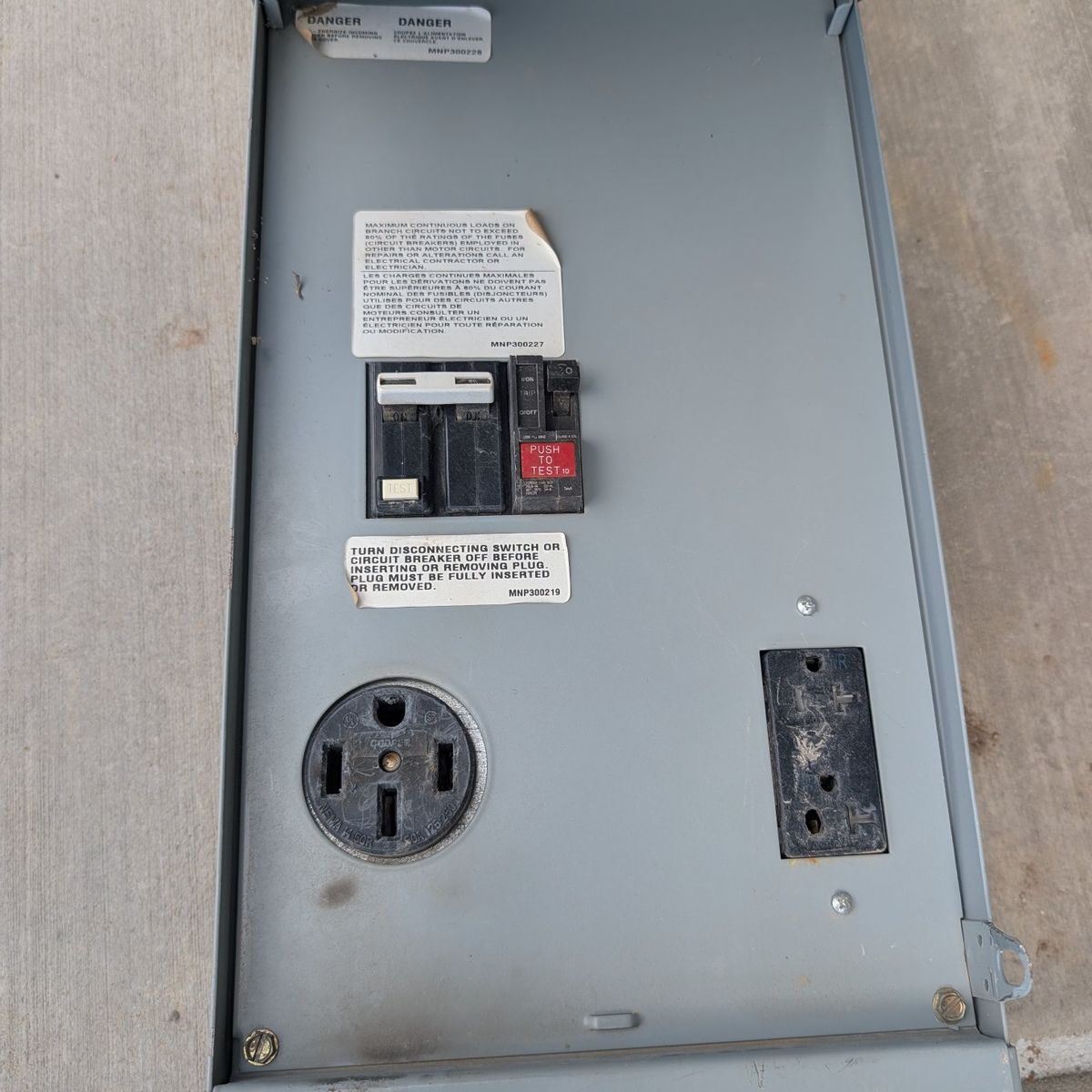 Temporary construction power pole