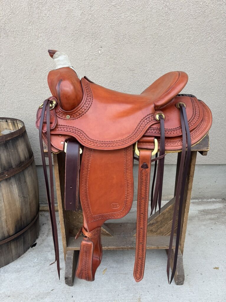 Make Offer! 16'' CJ Bean Saddlery Custom Saddle