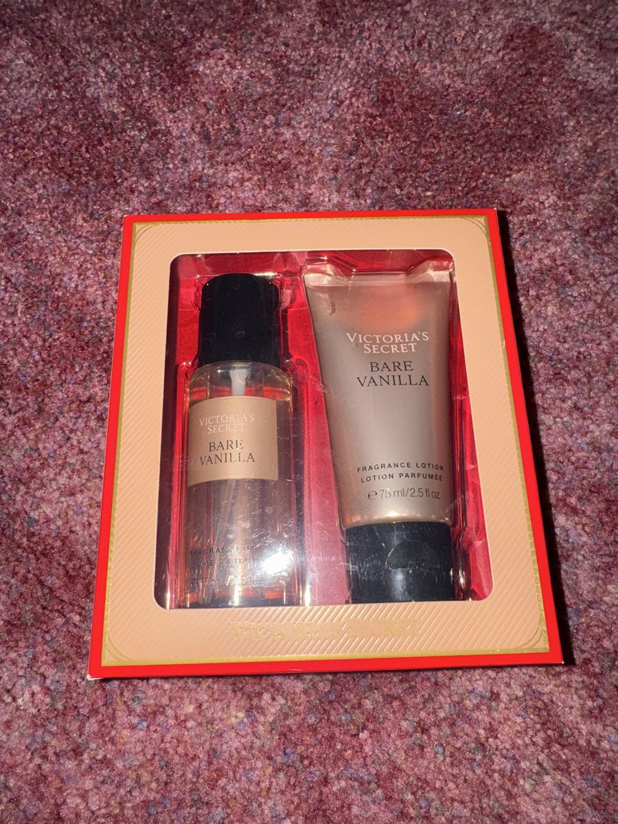 Victoria's Secret Bare Vanilla Fragrance Mist & Lotion Gift Set - 2.5 fl oz Each