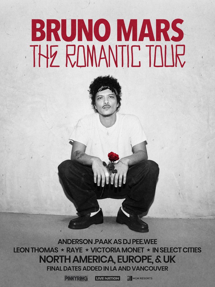 Bruno Mars Tickets (2) - April 14th - Glendale