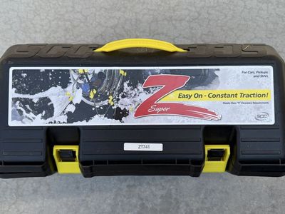$160 msrp. SCC Z-Super ZT741 Snow Tire Chains Storage Case