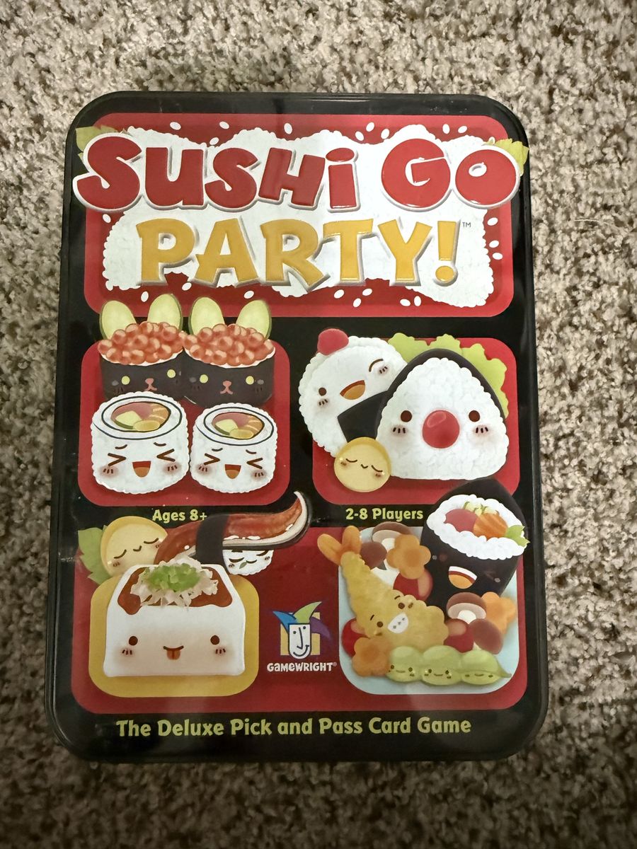 Gamewright Sushi Go Party! Deluxe Pick & Pass Card Game Ages 8+ 2-8 Players