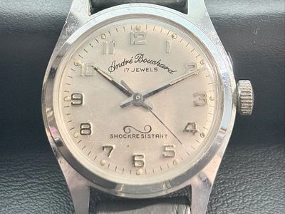 Vintage André Bouchard 17 Jewels Manual Mechanical Shock-Resist Watch