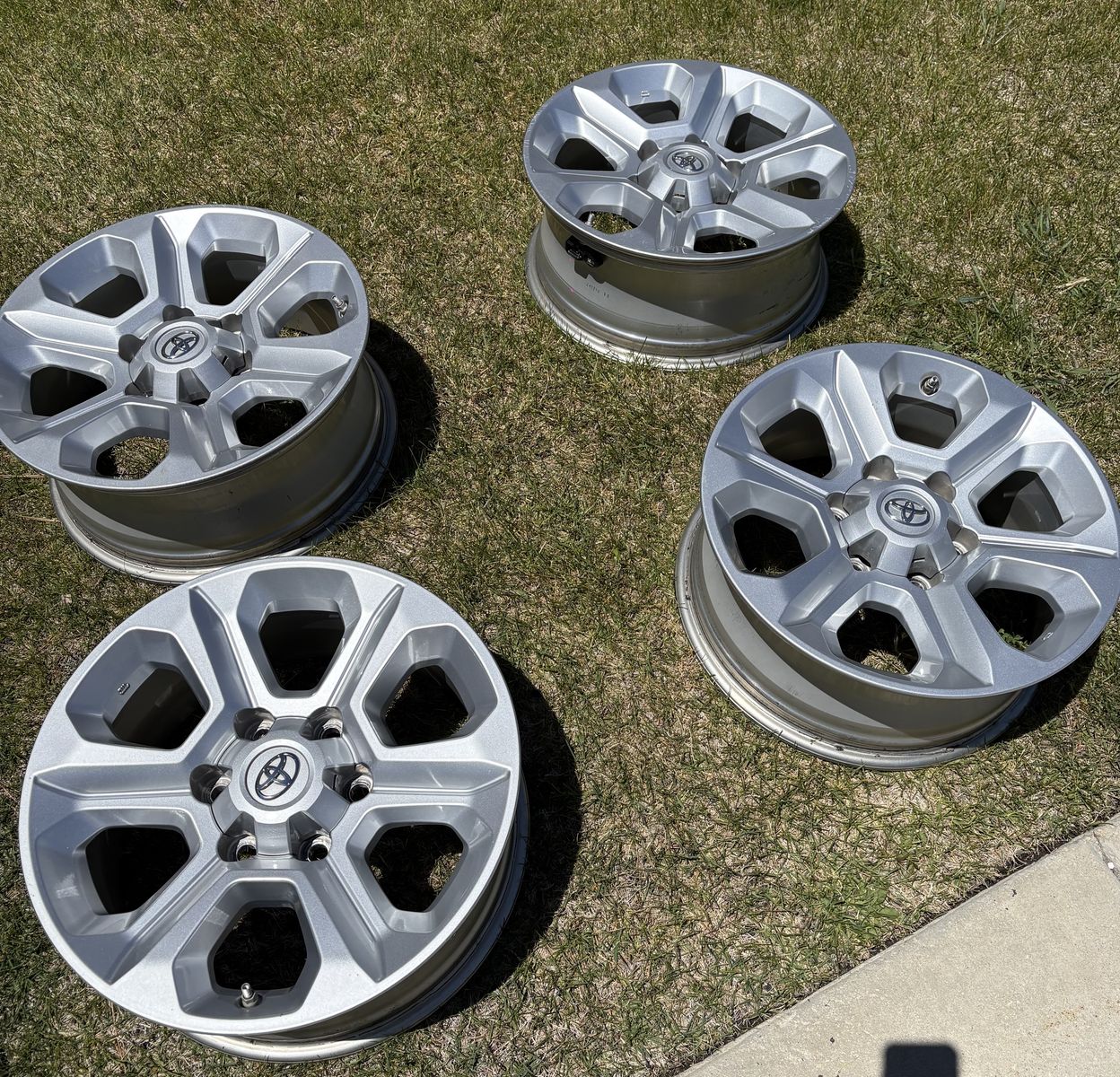 Set of four 2020 Toyota 4Runner factory wheels