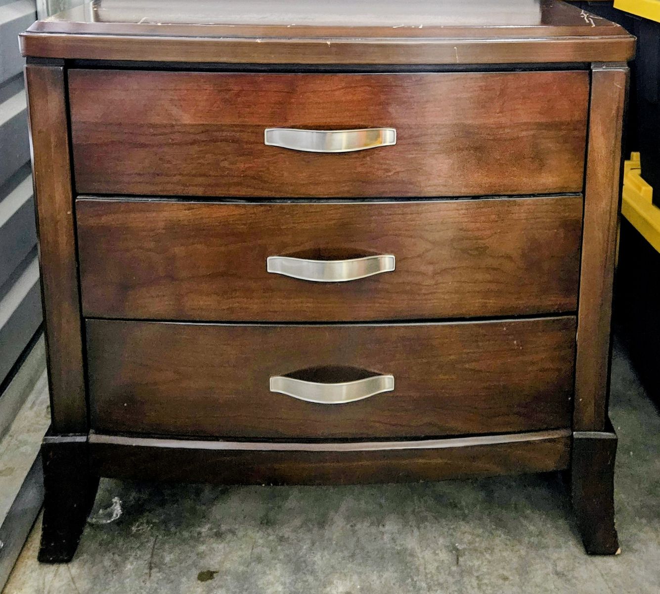 Walnut 3-drawer night stands (2) $55 each OBO