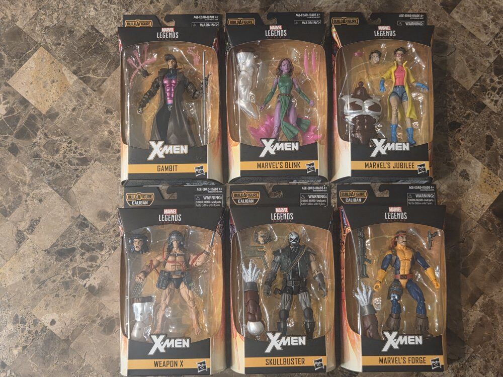 Marvel Legends X-men caliban baf complete