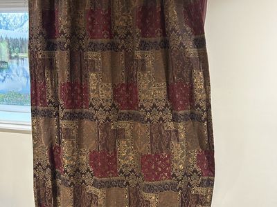 Heavy Jacquard Window Curtain Panels