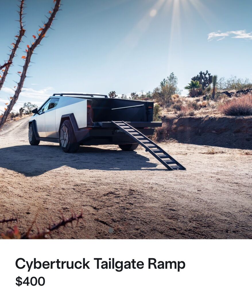 TeSla Cybertruck Tailgate Ramp