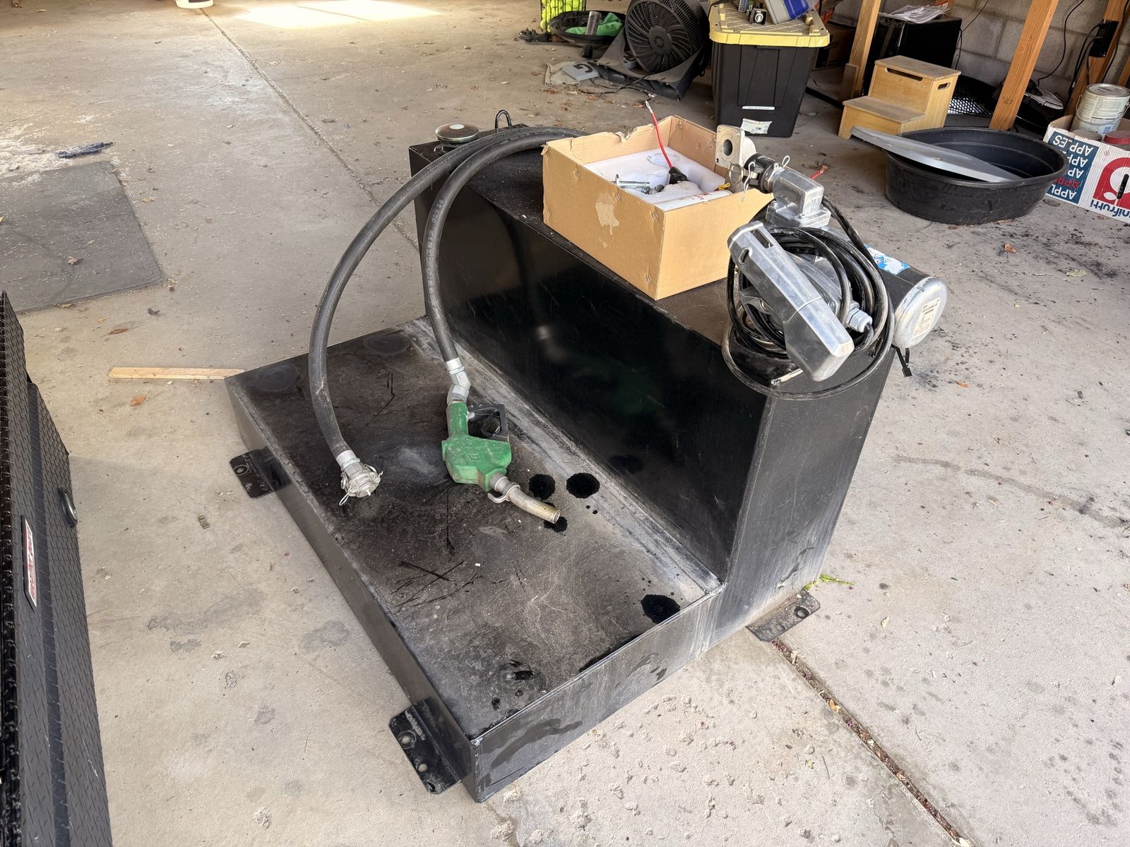 100 Gal Fuel Transfer Tank with GPI Pump - Heavy Duty Steel for Diesel/Gas