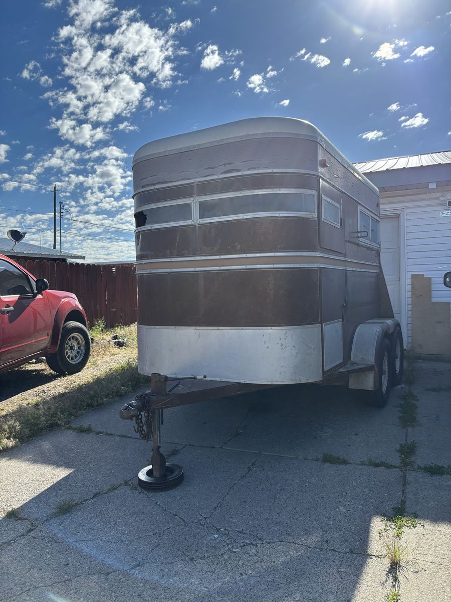 Used Two-Horse Trailer - 78 circle J