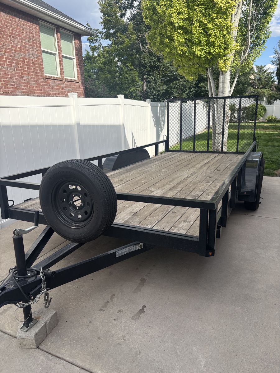 16x7 Feet UTV Double Axel Trailer