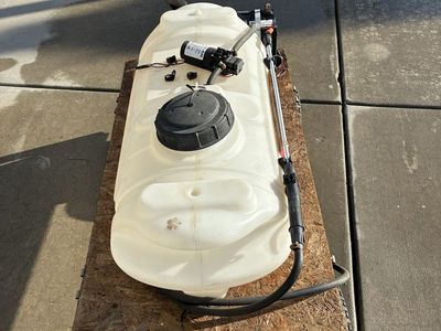 Towable Lawn & Garden Chemical Sprayer Cart with Battery and Wand