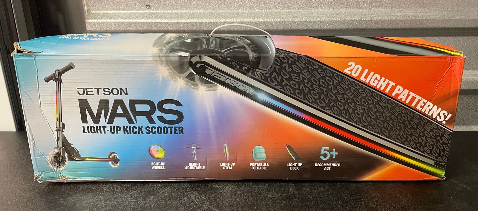 [NEW] Jetson Mars Light-Up Folding Kids Kick Scooter - Black