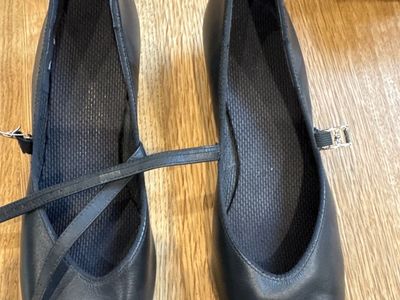 Organ shoes, black, 8.5