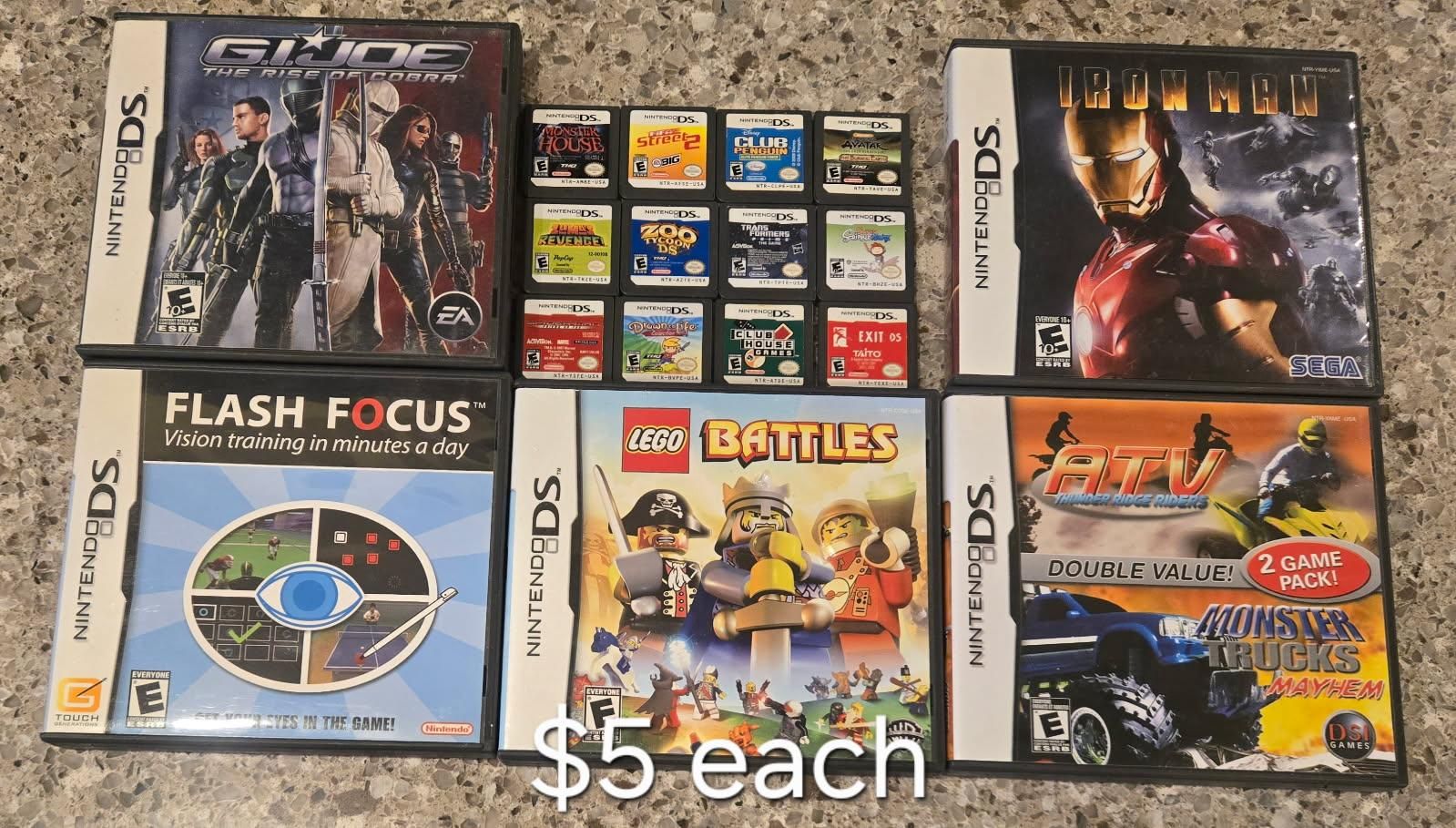 Nintendo ds games $5 each including Fifa Street 2~ Trades considered!