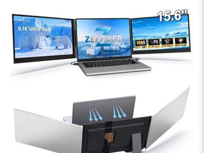 Zeffixer 15.6" Triple Laptop Screen Extender 1080P FHD Portable Monitor
