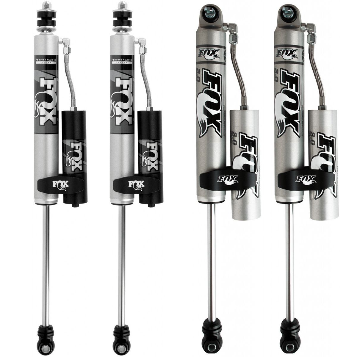 FOX Racing Shox Performance Series 2.0 985-24-016 & 985-24-015 Jeep Wrangler JK Front/Rear 1.5-3.5" Lift Shocks