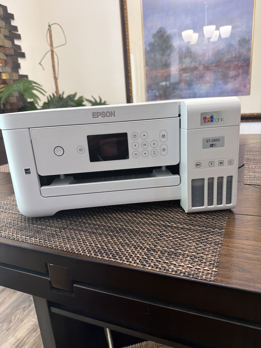 Epson EcoTank ET-2850 Wireless Color All-in-One Supertank Printer - White