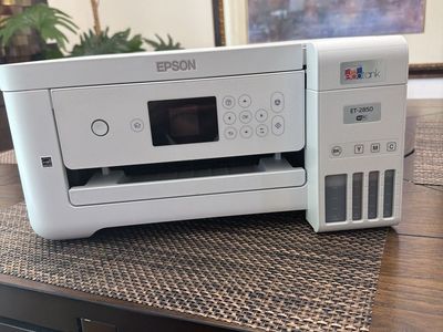 Epson EcoTank ET-2850 Wireless Color All-in-One Supertank Printer - White